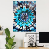 Phantastische Gefärbte Krawatte Poster (Heimbüro)