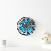 Phantastische Gefärbte Krawatte Runde Wanduhr (Zuhause)