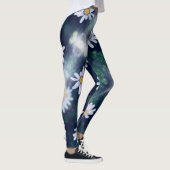 Phantastische gelbe Blumen Leggings (Rechts)