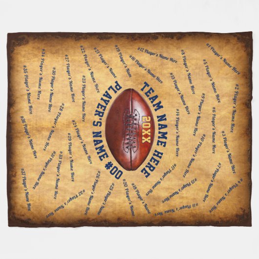 Phantastische Geschenke für Senior Football Player Fleecedecke (Vorderseite (Horizontal))