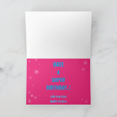 Phantastische Geschenkkarte des Superhelden zum Ge Karte (Innenseite)
