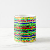 Phantastische gestreifte Perlen Abstraktes Design Kaffeetasse (Mittel)