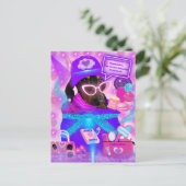 Phantastische Girlfriend Postcard Postkarte (Stehend Vorderseite)