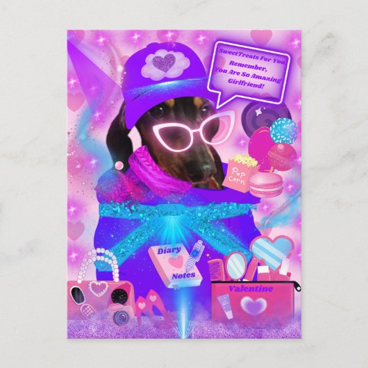 Phantastische Girlfriend Postcard Postkarte (Vorderseite)