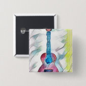 Phantastische Gitarre Button (Vorne & Hinten)
