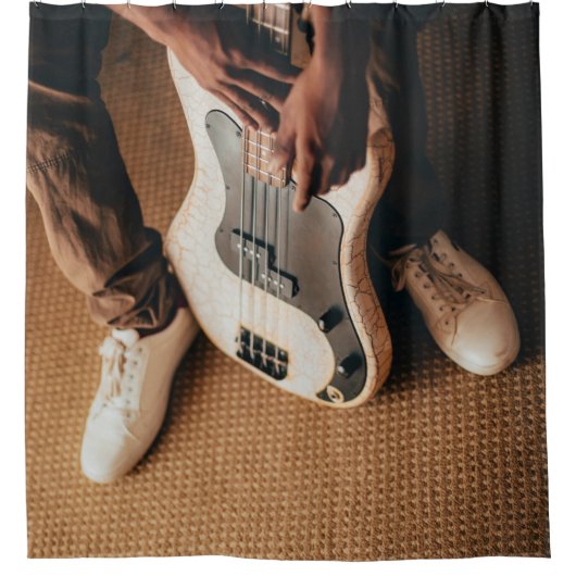 Phantastische Gitarre Duschvorhang (Vorderseite)
