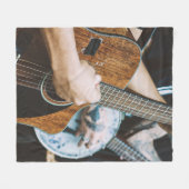Phantastische Gitarre Fleecedecke (Vorderseite (Horizontal))