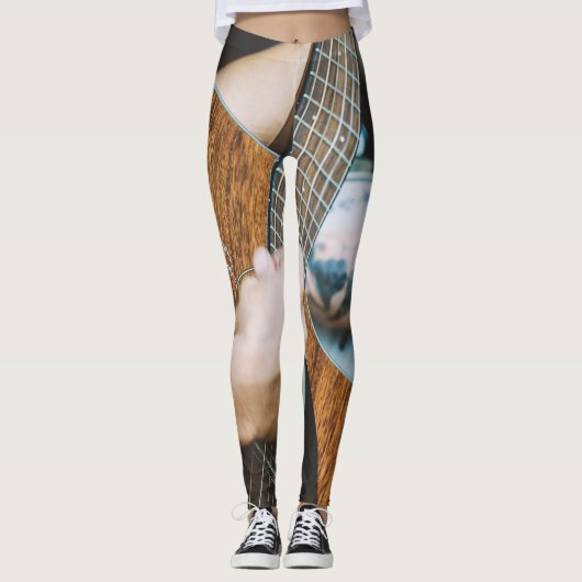 Phantastische Gitarre Leggings (Vorderseite)
