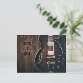 Phantastische Gitarre Postkarte (Stehend Vorderseite)