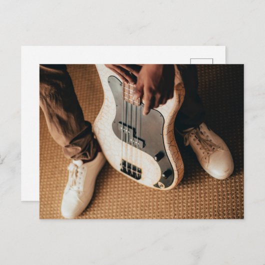 Phantastische Gitarre Postkarte (Vorne/Hinten)