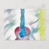 Phantastische Gitarre Postkarte (Vorderseite)