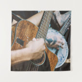 Phantastische Gitarre Wandteppich (Vorderseite)