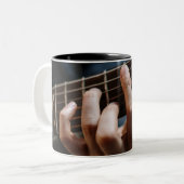 Phantastische Gitarre Zweifarbige Tasse (Vorderseite Links)