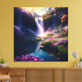Phantastische Glorious Splendor Wasserfall Landsch Leinwanddruck (Insitu (Wohnzimmer))