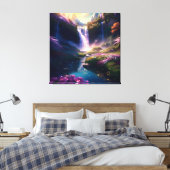 Phantastische Glorious Splendor Wasserfall Landsch Leinwanddruck (Insitu (Schlafzimmer))