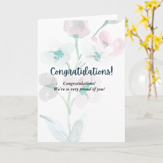 PHANTASTISCHE Glückwunschkarte Karte (Gelbe Blume)