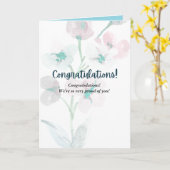 PHANTASTISCHE Glückwunschkarte Karte (Gelbe Blume)