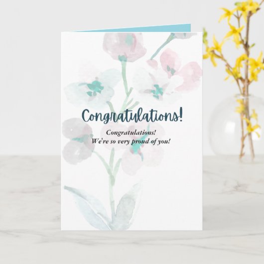 PHANTASTISCHE Glückwunschkarte Karte (Gelbe Blume)