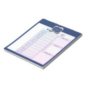 Phantastische Gnade Blumenplaner Notizblock (Rotiert)