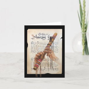 Phantastische Gnade in der Cherokee-Sprache Dankeskarte