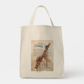 Phantastische Gnade in der Cherokee-Sprache Tragetasche (Rückseite)