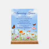 Phantastische Gnade in der Liebe Erinnerung Schmet Acrylschild (Vorderseite)