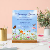 Phantastische Gnade in der Liebe Erinnerung Schmet Acrylschild (Hochzeit)