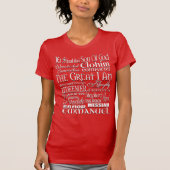 Phantastische Gottnamen T-Shirt (Vorderseite)