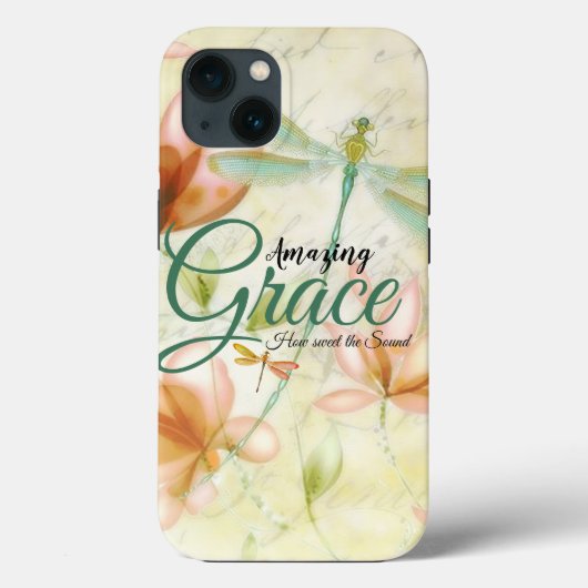 Phantastische Grace-Blume und Libelle Outdoor-Pill Case-Mate iPhone Hülle (Rückseite)