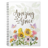 Phantastische Grace Blume und Schmetterlinge Chris Notizblock (Vorderseite)