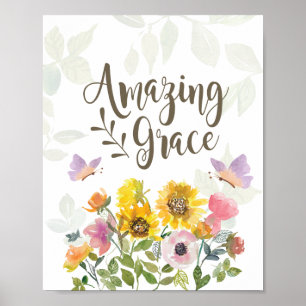 Phantastische Grace Blume und Schmetterlinge Chris Poster