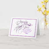 Phantastische Grace Card Karte (Gelbe Blume)