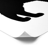 Phantastische Grace gerettete Katze Kurzhaar Poster (Ecke)