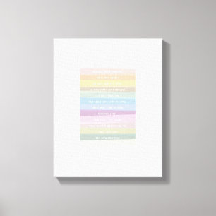 Phantastische Grace Lyric Regenbogen Farbenfrohe L Leinwanddruck