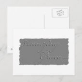 Phantastische Grace-Postkartentafel Postkarte (Vorne/Hinten)