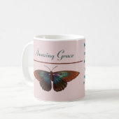 Phantastische Grace und Schmetterlinge und Blume Kaffeetasse (Vorderseite Links)