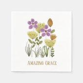 Phantastische Grace-Wildblumen Serviette (Vorderseite)