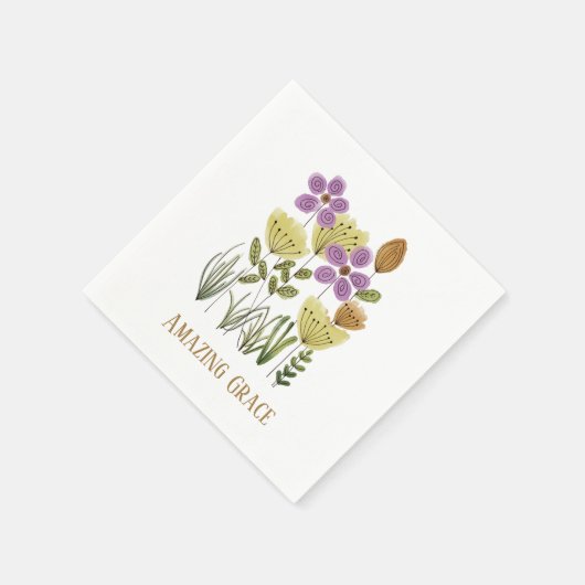 Phantastische Grace-Wildblumen Serviette (Ecke)