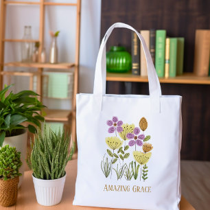 Phantastische Grace-Wildblumen Tragetasche
