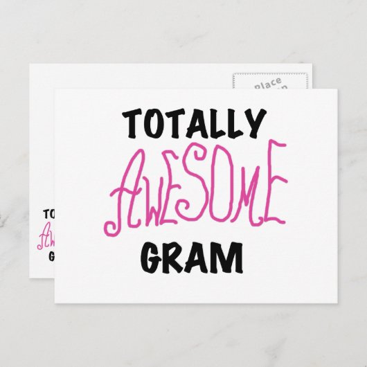 Phantastische Gram Pink Tshirts und Geschenke Postkarte (Vorne/Hinten)