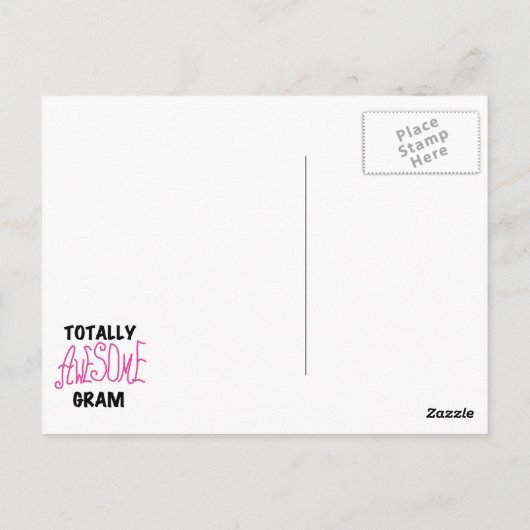 Phantastische Gram Pink Tshirts und Geschenke Postkarte (Rückseite)