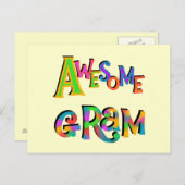 Phantastische Gram-T - Shirt und Geschenke Postkarte (Vorne/Hinten)