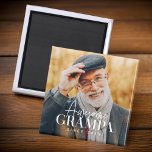 Phantastische Grampa Seit 20XX Einfaches elegantes Magnet<br><div class="desc">Dieses einfache und moderne Design besteht aus Serifen und kursiver Typografie und fügt ein individuelles Foto hinzu</div>