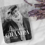 Phantastische Grampa Seit 20XX Einfaches elegantes Magnet<br><div class="desc">Dieses einfache und moderne Design besteht aus Serifen und kursiver Typografie und fügt ein individuelles Foto hinzu</div>