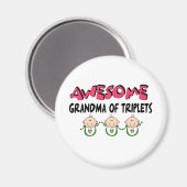 PHANTASTISCHE GRANDMA VON TRIPLETS MAGNET (Vorderseite/Rückseite)
