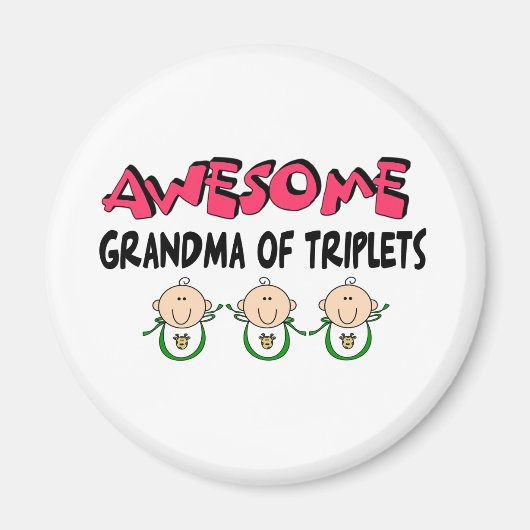 PHANTASTISCHE GRANDMA VON TRIPLETS MAGNET (Vorne)