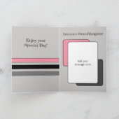 Phantastische Grandtochter zum Geburtstag von Foto Karte (Innenseite)