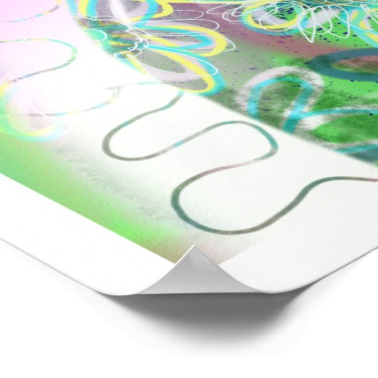 Phantastische Großkunstposter Digitale Kunst Poster (Ecke)