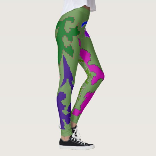 Phantastische grüne Leggings (Rechts)