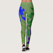 Phantastische grüne Leggings (Rückseite)